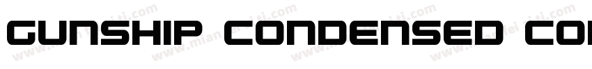 Gunship Condensed Condensed字体转换